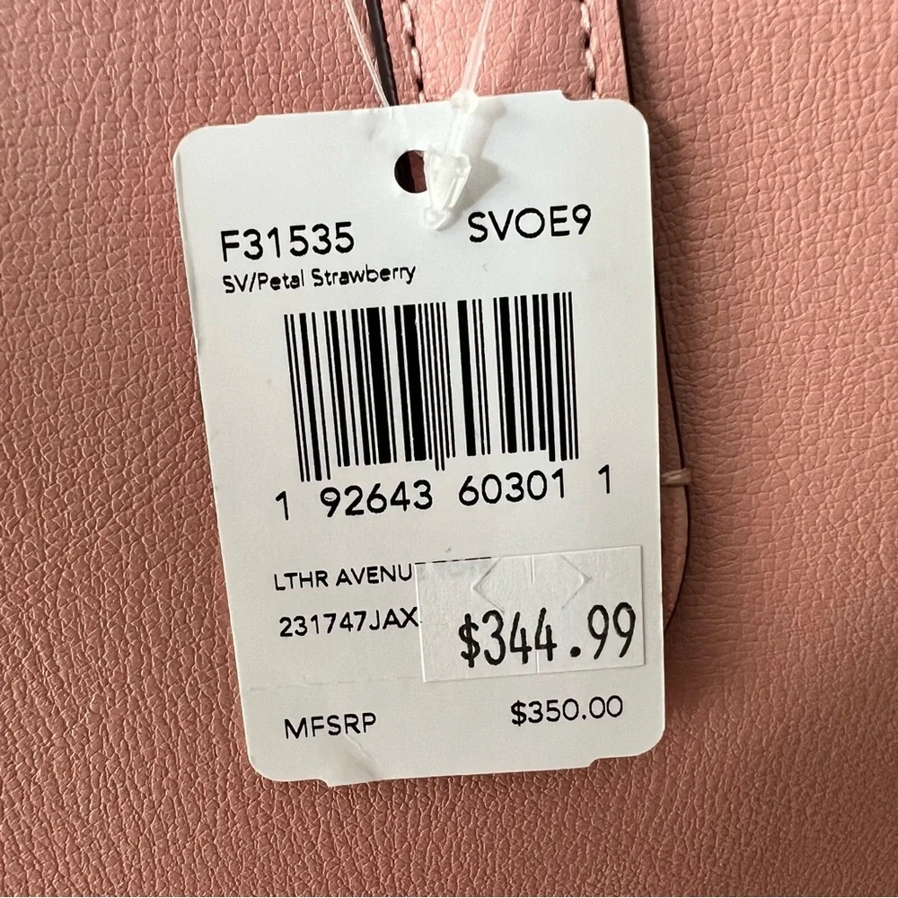 Coach Avenue Large Tote Strawberry Petal